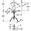 Смеситель для кухни GROHE Concetto с выдвижным высоким изливом, суперсталь (32663DC1) Смеситель для кухни GROHE Concetto с выдвижным высоким изливом, суперсталь (32663DC1)