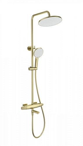 Душевая система Wonzon & Woghand с термостатом, брашированное золото (WW-B3035-A2-BG) Душевая система Wonzon & Woghand с термостатом, брашированное золото (WW-B3035-A2-BG)
