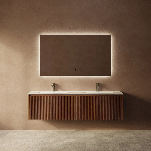 Тумба под раковину ArtDecco Camilla 150 ACM15W22D000 подвесная, черный орех Тумба под раковину ArtDecco Camilla 150 ACM15W22D000 подвесная, черный орех