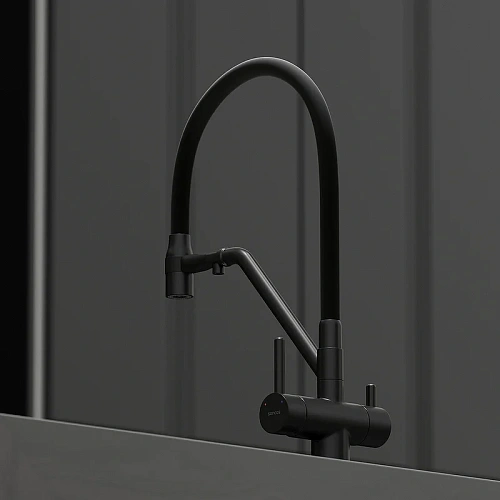 Смеситель для кухни Sancos Dora SC4003MB под фильтр, черный матовый Смеситель для кухни Sancos Dora SC4003MB под фильтр, черный матовый