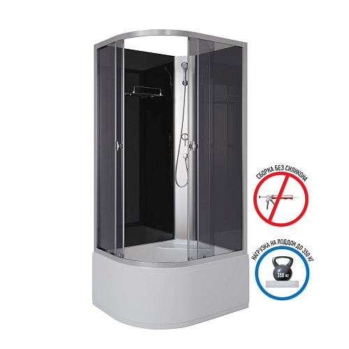 Душевая кабина Niagara Eco E100/80/40R/TN/BK (1000х800х1950) E100/80/40R/TN/BK Душевая кабина Niagara Eco E100/80/40R/TN/BK (1000х800х1950) E100/80/40R/TN/BK