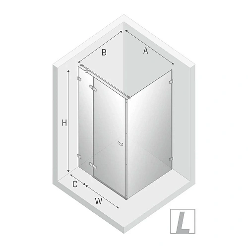 Душевой уголок NEW TRENDY AVEXA 90x90x200 EXK-1471 хром Душевой уголок NEW TRENDY AVEXA 90x90x200 EXK-1471 хром