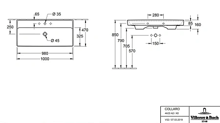 Раковина Villeroy & Boch Avento 4COLLARO 4A33A2R1 (4A33 A2 R1) белый АЛЬПИН CERAMICPLUS Раковина Villeroy & Boch Avento 4COLLARO 4A33A2R1 (4A33 A2 R1) белый АЛЬПИН CERAMICPLUS