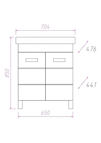 Тумба под раковину Onika БАЛТИКА-КВАДРО 70.10 белая 107523 Тумба под раковину Onika БАЛТИКА-КВАДРО 70.10 белая 107523
