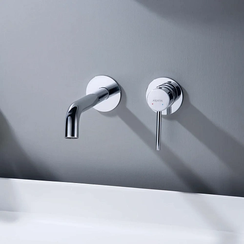 Смеситель для раковины Aquatek ЕВРОПА AQ1313CR Хром, встраиваемый Смеситель для раковины Aquatek ЕВРОПА AQ1313CR Хром, встраиваемый