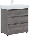 Тумба под раковину Aquanet Nova Lite 75 дуб рошелье (3 ящика) 00302473 Тумба под раковину Aquanet Nova Lite 75 дуб рошелье (3 ящика) 00302473