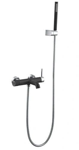 Смеситель для ванны Boheme Uno 463-BCR Black Chrome Смеситель для ванны Boheme Uno 463-BCR Black Chrome