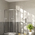 Душевой уголок Esbano ESF-80D1+120D2-C 80х120х195 прозрачное стекло, профиль хром Душевой уголок Esbano ESF-80D1+120D2-C 80х120х195 прозрачное стекло, профиль хром