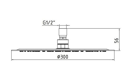 Верхний душ E.C.A. Shower Head 102145014EX Верхний душ E.C.A. Shower Head 102145014EX