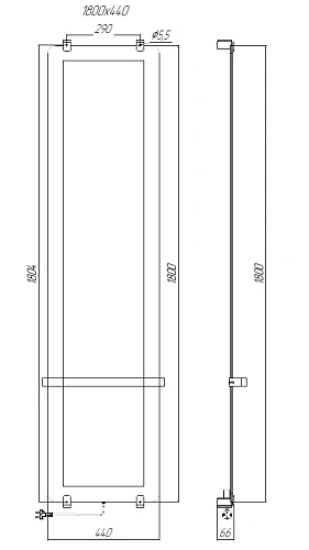 Полотенцесушитель электрический Allen Brau Infinity 180x44 00325634 с рейлингом 2.0 и креплением, медь брашированная Полотенцесушитель электрический Allen Brau Infinity 180x44 00325634 с рейлингом 2.0 и креплением, медь брашированная