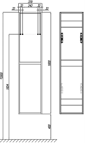 Шкаф-пенал STWORKI Кронборг 477506 Шкаф-пенал STWORKI Кронборг 477506