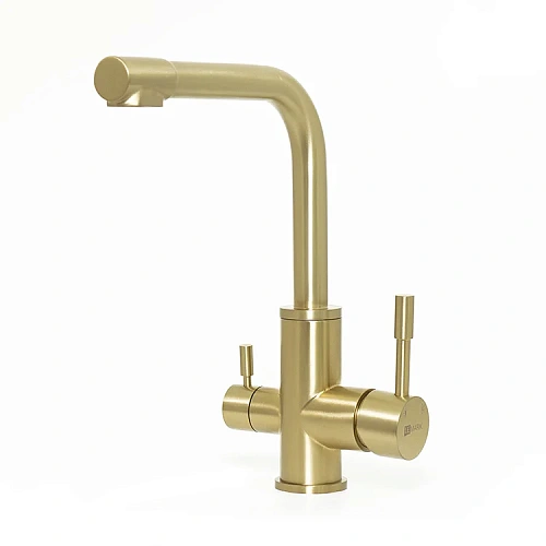 Смеситель для кухни Lemark Expert LM5061LGN с подключением к фильтру, сетлое золото Смеситель для кухни Lemark Expert LM5061LGN с подключением к фильтру, сетлое золото