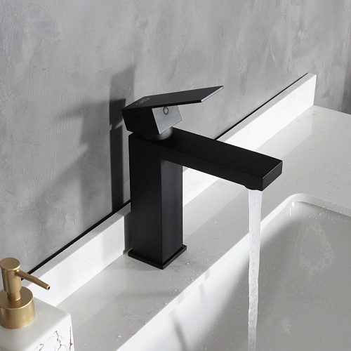 Смеситель для раковины Gid Anchel SS979-BM-K SS979BMK черный матовый Смеситель для раковины Gid Anchel SS979-BM-K SS979BMK черный матовый