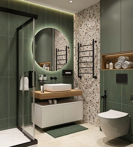 Столешница STWORKI Ольборг 100 дуб французский, без отверстий, 2 тумбы 50, с раковиной STWORKI Soul 489116 Столешница STWORKI Ольборг 100 дуб французский, без отверстий, 2 тумбы 50, с раковиной STWORKI Soul 489116