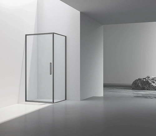 Душевой уголок Vincea Slim 8mm VSR-4SLP9090CLGM, 900x900, вороненая сталь, стекло прозрачное Душевой уголок Vincea Slim 8mm VSR-4SLP9090CLGM, 900x900, вороненая сталь, стекло прозрачное