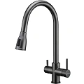 Смеситель для кухни Paulmark Lange вороненая сталь La214212-GM Смеситель для кухни Paulmark Lange вороненая сталь La214212-GM