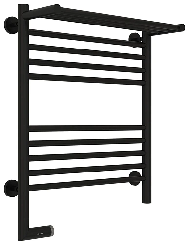 Полотенцесушитель электрический Сунержа Богема с полкой 2.0 600х500 МЭМ левый 31-5206-6050 Матовый ч Полотенцесушитель электрический Сунержа Богема с полкой 2.0 600х500 МЭМ левый 31-5206-6050 Матовый ч