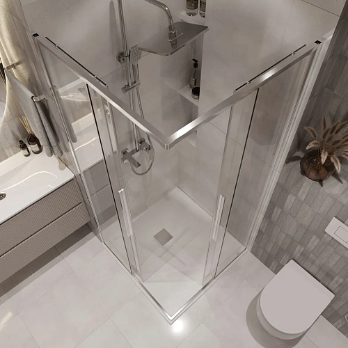 Душевой уголок Niagara Nova NG-6623-34 (90x90x195) квадратная, раздвижная, хром, стекло прозрачное Душевой уголок Niagara Nova NG-6623-34 (90x90x195) квадратная, раздвижная, хром, стекло прозрачное