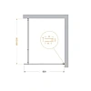 Душевая перегородка BelBagno KRAFT-L-1-80-C-Cr Душевая перегородка BelBagno KRAFT-L-1-80-C-Cr
