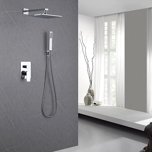 Душевая система ABBER Weiss Insel AF8018 скрытого монтажа без излива, хром Душевая система ABBER Weiss Insel AF8018 скрытого монтажа без излива, хром