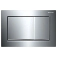 Клавиша смыва Geberit 115.080.KH.1 Omega 30 пластик, глянцевый хром / матовый хром Клавиша смыва Geberit 115.080.KH.1 Omega 30 пластик, глянцевый хром / матовый хром