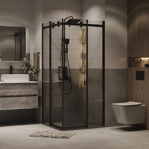 Душевой уголок GROSSMAN Classic 300.K33.04.8080.21.00 (80x80x195) квадрат,раздвижн,черн.мат,стекло прозрачное Душевой уголок GROSSMAN Classic 300.K33.04.8080.21.00 (80x80x195) квадрат,раздвижн,черн.мат,стекло прозрачное