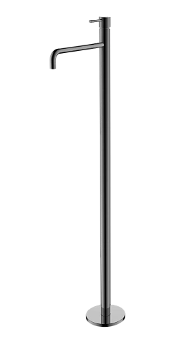 Смеситель для раковины Boheme Uno Shine Gun Metal напольный 107-SGM графит глянец Смеситель для раковины Boheme Uno Shine Gun Metal напольный 107-SGM графит глянец