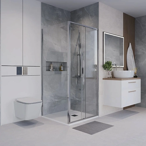 Душевой уголок Niagara Nova NG-64-10A-A90-34 (100x90x195) прямоугольная, раздвижная, хром, стекло прозрачноета Душевой уголок Niagara Nova NG-64-10A-A90-34 (100x90x195) прямоугольная, раздвижная, хром, стекло прозрачноета