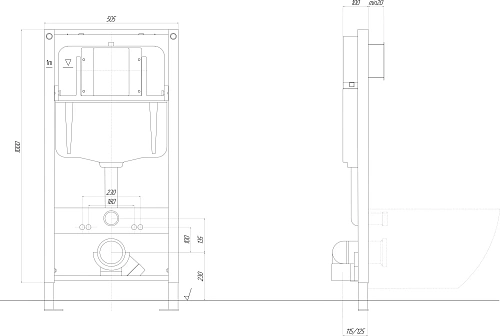 Комплект унитаза SET Aquatek ЕВРОПА-INSP02 4в1 с инсталляцией, креплением, клавишей смыва и сиденьем микролифт Комплект унитаза SET Aquatek ЕВРОПА-INSP02 4в1 с инсталляцией, креплением, клавишей смыва и сиденьем микролифт