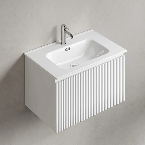 Тумба под раковину SANCOS Snob SNR1.070W R 1.0 690х445х406 Bianco подвесная Тумба под раковину SANCOS Snob SNR1.070W R 1.0 690х445х406 Bianco подвесная