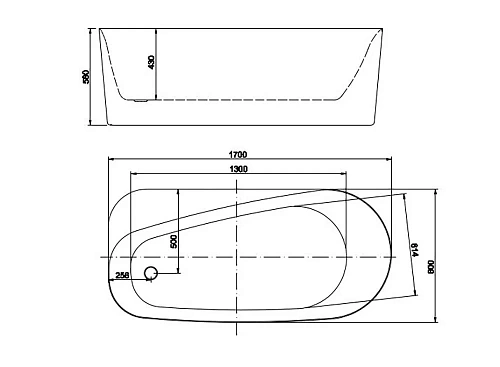 Акриловая ванна Aquatek AQ-1115780 ПРИМА 1700 x 800 x 580 отдельностоящая, белая Акриловая ванна Aquatek AQ-1115780 ПРИМА 1700 x 800 x 580 отдельностоящая, белая