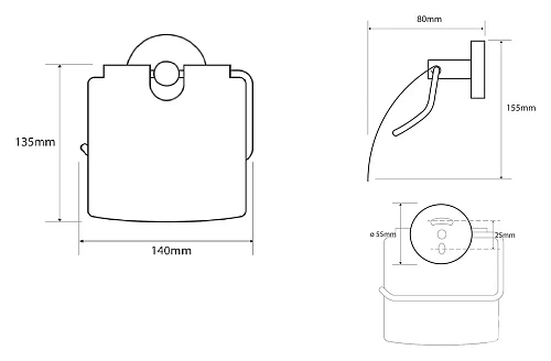 Держатель туалетной бумаги Bemeta OMEGA 104112012 Держатель туалетной бумаги Bemeta OMEGA 104112012