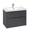 Картинка анонса товара «тумба под раковину villeroy &amp; boch subway 3.0 graphite / graphite c57401vr»