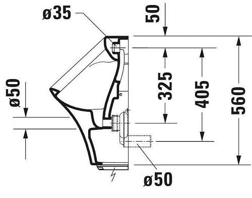 Писсуар Duravit DuraStyle 2804310007 30 см белый Писсуар Duravit DuraStyle 2804310007 30 см белый