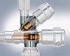 Картинка анонса товара «вентиль угловой grohe комбинированный 1/2″-3/8″ для подключения смесителей, хром (41073000)»