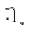 Картинка анонса товара «смеситель для раковины boheme stick 152-gm.3 linea на 3 отверстия gun metal»