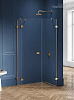 Картинка анонса товара «душевой уголок new trendy avexa gold brushed l 100x80x200 exk-3859 брашированное золото»