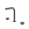 Смеситель для раковины Boheme Stick 152-GM.3 LINEA на 3 отверстия Gun Metal