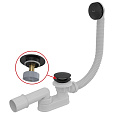 Слив-перелив AlcaPlast A507BLACK click/clak черный матовый Слив-перелив AlcaPlast A507BLACK click/clak черный матовый