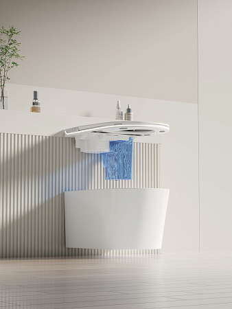 Унитаз подвесной Allen Brau Smart 4.I1001.20 с крышкой, белый, с функцией биде