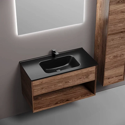 Тумба под раковину Sancos Marmi 1.0 MR1.090ECH 890х445х520 дуб чарльстон, подвесная Тумба под раковину Sancos Marmi 1.0 MR1.090ECH 890х445х520 дуб чарльстон, подвесная