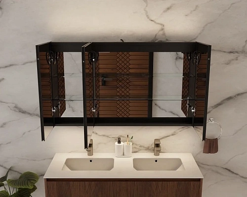 Зеркальный шкаф ArtDecco Winter Glamour 120 AWG12070MC с подсветкой Зеркальный шкаф ArtDecco Winter Glamour 120 AWG12070MC с подсветкой