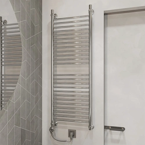 Полотенцесушитель электрический EWRIKA Медея S 120х40, L, хром 537552 Полотенцесушитель электрический EWRIKA Медея S 120х40, L, хром 537552