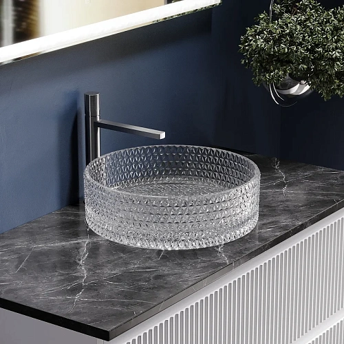 Раковина Ceramica Nova CRISTAL CN6062 Прозрачная накладная Раковина Ceramica Nova CRISTAL CN6062 Прозрачная накладная