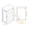 Душевой уголок RGW SV-145 800x1200 мм 703214582-11 хром Easy Clean Душевой уголок RGW SV-145 800x1200 мм 703214582-11 хром Easy Clean
