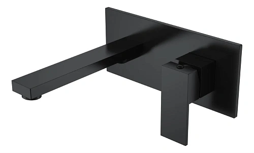 Смеситель для раковины Boheme Qubic Matt Black 475-B встроенный Смеситель для раковины Boheme Qubic Matt Black 475-B встроенный