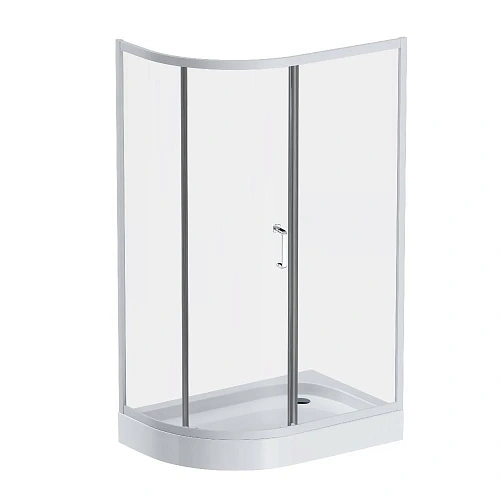 Душевой уголок AM.PM Like W83G-302U120CT64 Slide 120x80, стекло прозрачное, профиль матовый серый Душевой уголок AM.PM Like W83G-302U120CT64 Slide 120x80, стекло прозрачное, профиль матовый серый