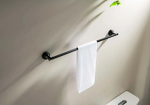 Полотенцедержатель Aquatek КЛАССИК AQ4514MB черный матовый Полотенцедержатель Aquatek КЛАССИК AQ4514MB черный матовый