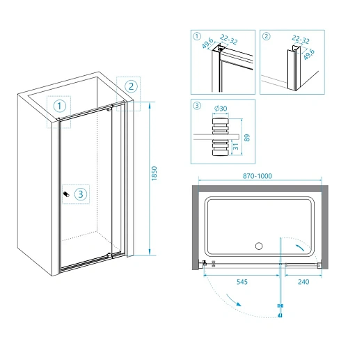 Душевая дверь RGW Passage PA-02B 04080209-14 Душевая дверь RGW Passage PA-02B 04080209-14
