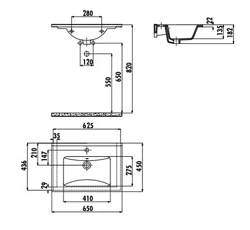 Раковина Creavit Su SU065-00CB00E-0000 белая 65 см Раковина Creavit Su SU065-00CB00E-0000 белая 65 см